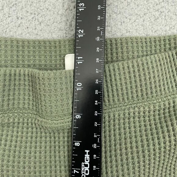 Aerie Waffle Knit Flare Leggings Women M Green Boho Festival Lounge - Picture 7 of 10